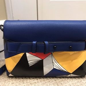 Multi color Cross body or clutch purse
